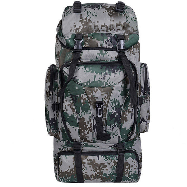 70L Large Camouflage Camping Trekking Backpack