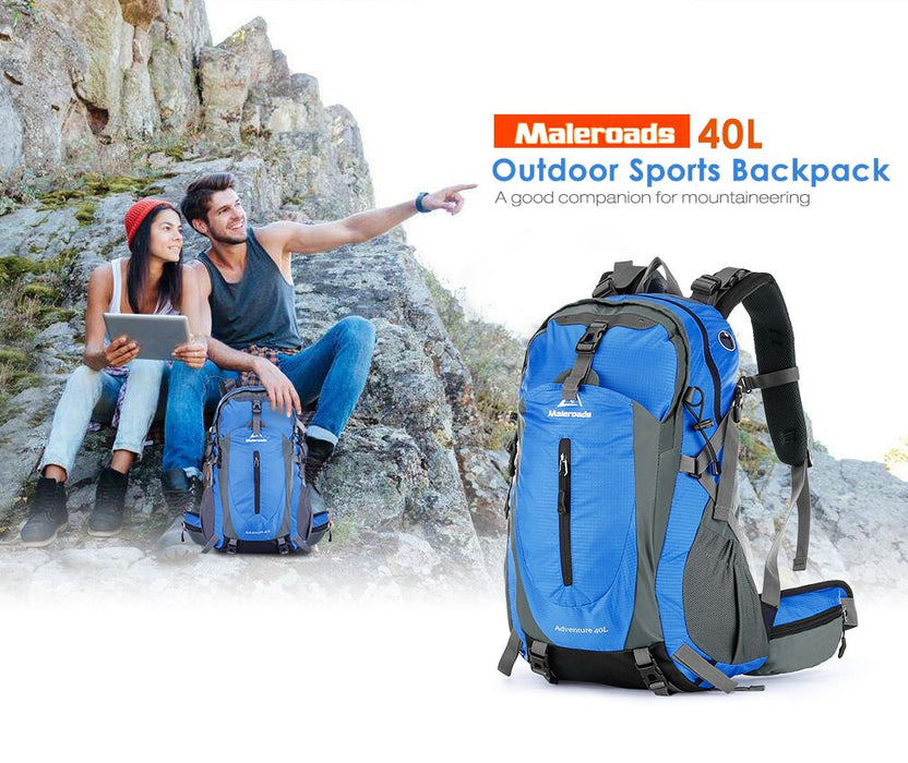 Maleroads 40L waterproof outdoor hiking backpack camping mochila trave –  OrionExpress