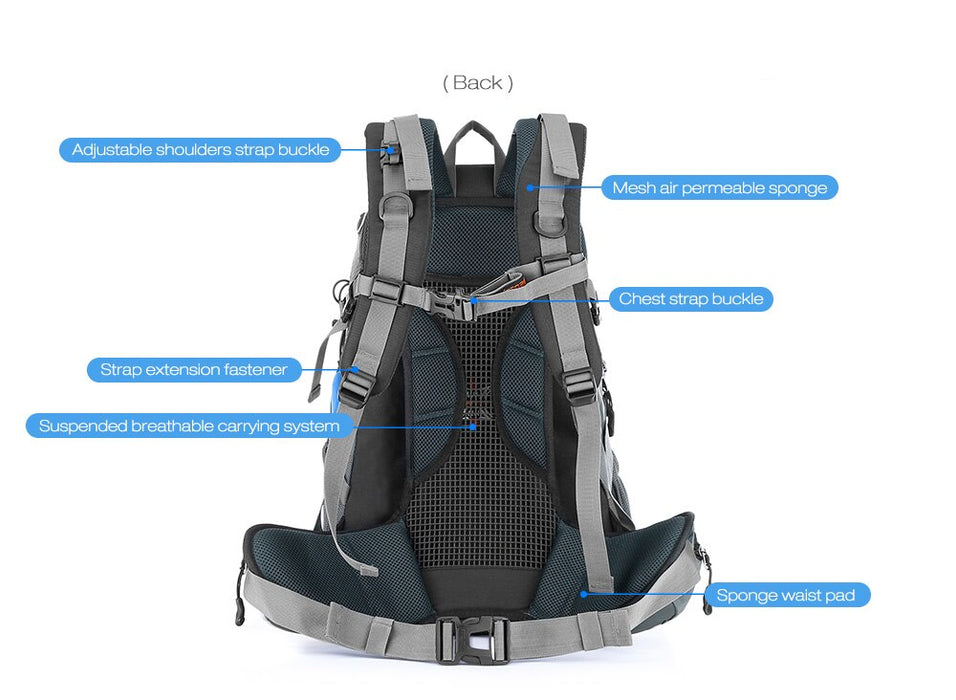 Maleroads 40L waterproof outdoor hiking backpack camping mochila trave –  OrionExpress